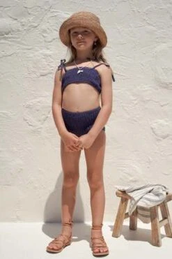 House Of PalomaKids House Of Paloma Agns Linen Swim Set - Marine