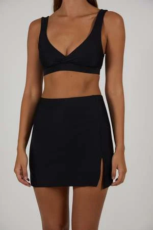 The Saltwater CollectiveAugust Swim Skirt - Black 4 The Saltwater CollectiveAugust Swim Skirt - Black - Image 2