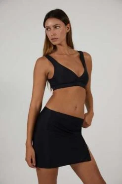 The Saltwater CollectiveAugust Swim Skirt - Black
