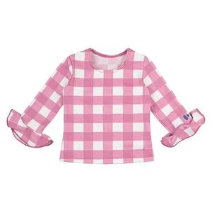 Bobo ChosesKids Bobo Choses Vichy Ruffle Swim Top - Pink Checks 3 Bobo ChosesKids Bobo Choses Vichy Ruffle Swim Top - Pink Checks