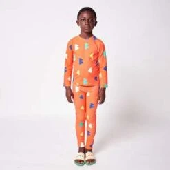 Bobo ChosesKids Bobo Choses All Over Geometric Print Swim Leggings - Orange -Bliss Dream Style Bobo Choses Child Swim Leggings With All Over Geometric Print Orange 20220113173004 1
