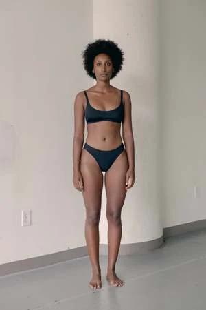 NU SWIMNu Swim High Cut Bottom - Taupe 5 NU SWIMNu Swim High Cut Bottom - Taupe - Image 3