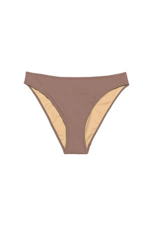 NU SWIMNu Swim High Cut Bottom - Taupe 3 NU SWIMNu Swim High Cut Bottom - Taupe