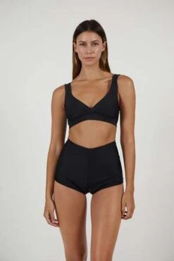 The Saltwater CollectiveJuly Swim Short - Black