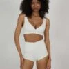 The Saltwater CollectiveJuly Swim Short - Ivory