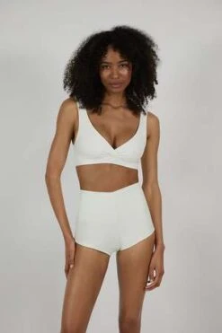 The Saltwater CollectiveJuly Swim Short - Ivory