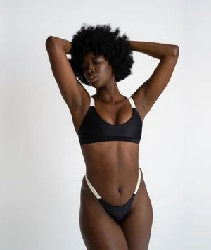 The Saltwater CollectiveLayla Top Swim - Black/Ivory 4 The Saltwater CollectiveLayla Top Swim - Black/Ivory - Image 2