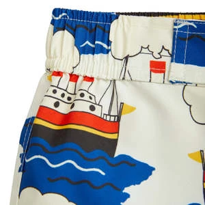Mini RodiniKids Mini Rodini Ferry Swim Shorts - Blue 5 Mini RodiniKids Mini Rodini Ferry Swim Shorts - Blue - Image 3