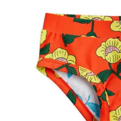 Mini RodiniKids Mini Rodini Child Flowers AOP High Waisted Swim Pants - Orange -Bliss Dream Style Mini Rodini Child Flowers AOP High Waisted Swim Pants Orange 20230309053115 2