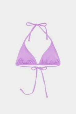 NU SWIMNu Swim Drip Tie Bikini Top - Lilac