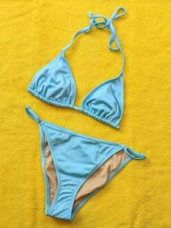NU SWIMNu Swim Drip Tie Bikini Top - Sky -Bliss Dream Style Nu Swim Drip Tie Bikini Top Sky 20230525183914