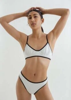 NU SWIMNu Swim Pluto Top - Zinc/Black