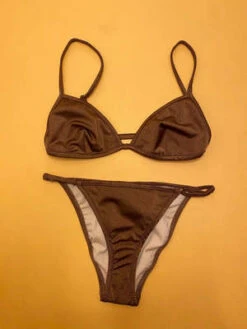 NU SWIMNu Swim Yes Fixed Triangle Bikini Top - Silt