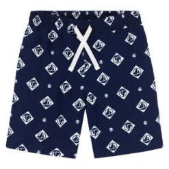 Petit BateauKids Petit Bateau Child Swim Shorts - Navy Blue With Boat Logo Print