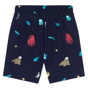Petit BateauKids Petit Bateau Child Swim Shorts - Navy Blue With Sea Animals Print 4 Petit BateauKids Petit Bateau Child Swim Shorts - Navy Blue With Sea Animals Print - Image 2