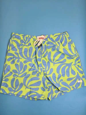 Solid And StripedSolid & Striped Classic Mens Swim Short - French Blue/Lime 4 Solid And StripedSolid & Striped Classic Mens Swim Short - French Blue/Lime - Image 2