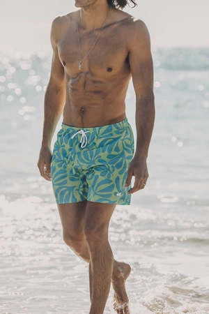 Solid And StripedSolid & Striped Classic Mens Swim Short - French Blue/Lime 3 Solid And StripedSolid & Striped Classic Mens Swim Short - French Blue/Lime