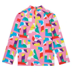 STELLA MCCARTNEYKids Stella McCartney Child Swim Top - Pink Logo Pop Print 4 STELLA MCCARTNEYKids Stella McCartney Child Swim Top - Pink Logo Pop Print - Image 2