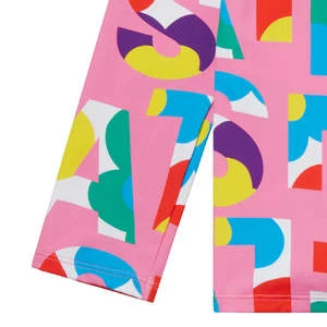 STELLA MCCARTNEYKids Stella McCartney Child Swim Top - Pink Logo Pop Print 5 STELLA MCCARTNEYKids Stella McCartney Child Swim Top - Pink Logo Pop Print - Image 3