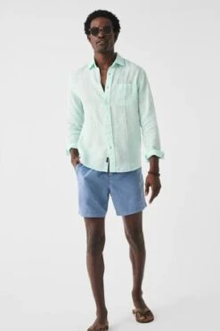 Faherty BrandSunwashed Swim Trunk