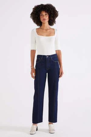 éticatica Tyler Seamed Crop - Night Swim 3 éticatica Tyler Seamed Crop - Night Swim