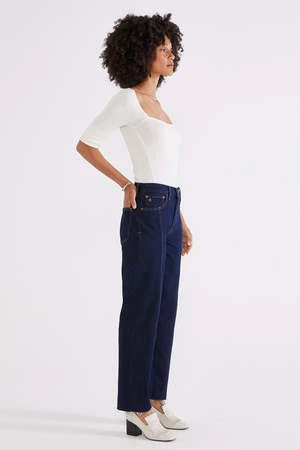 éticatica Tyler Seamed Crop - Night Swim 4 éticatica Tyler Seamed Crop - Night Swim - Image 2